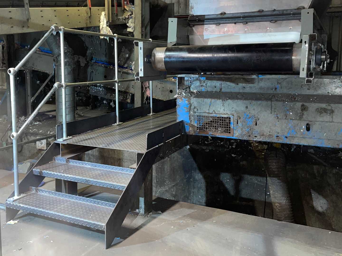 Completed walkway fabrication