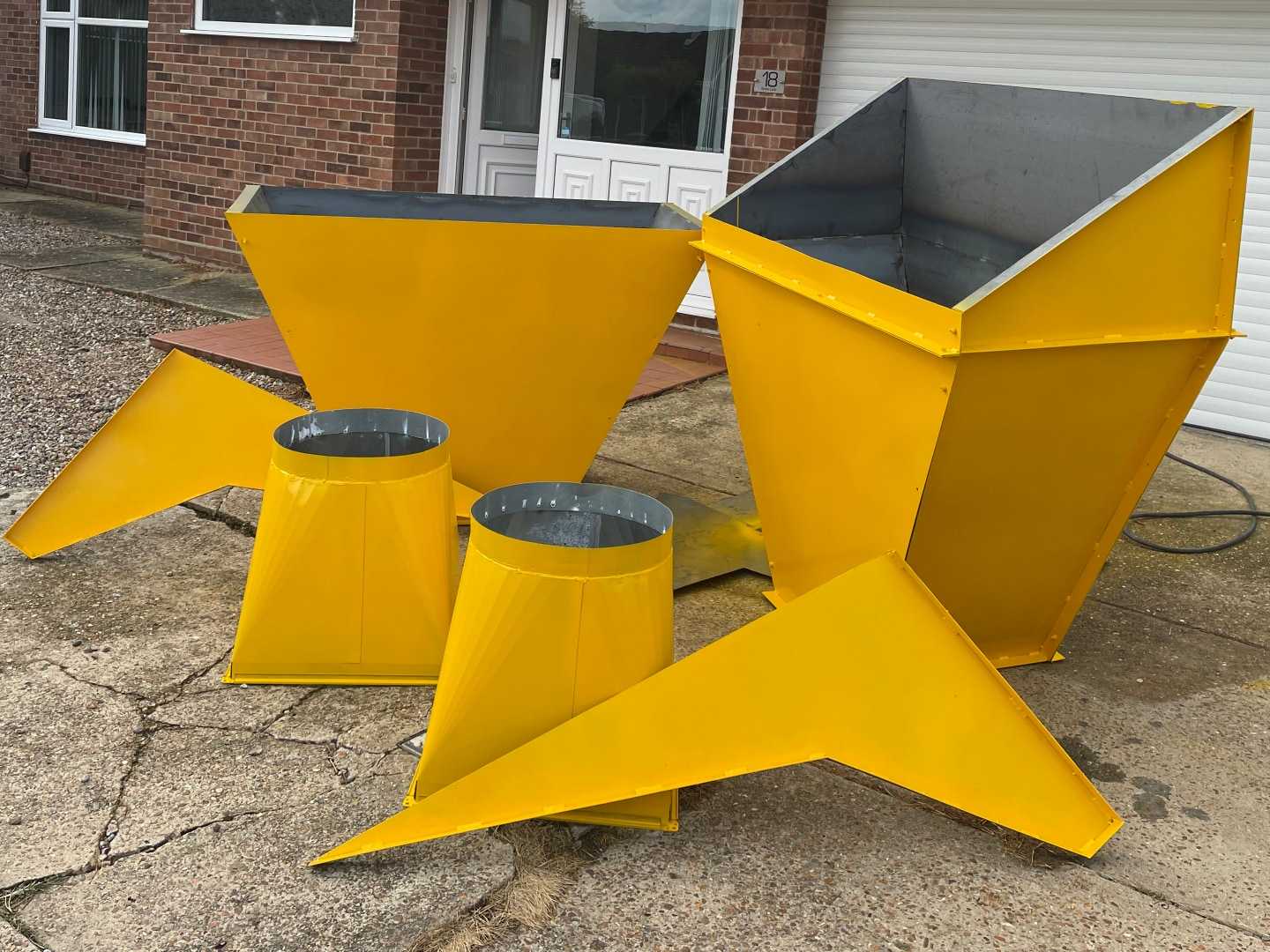 Completed chute fabrication