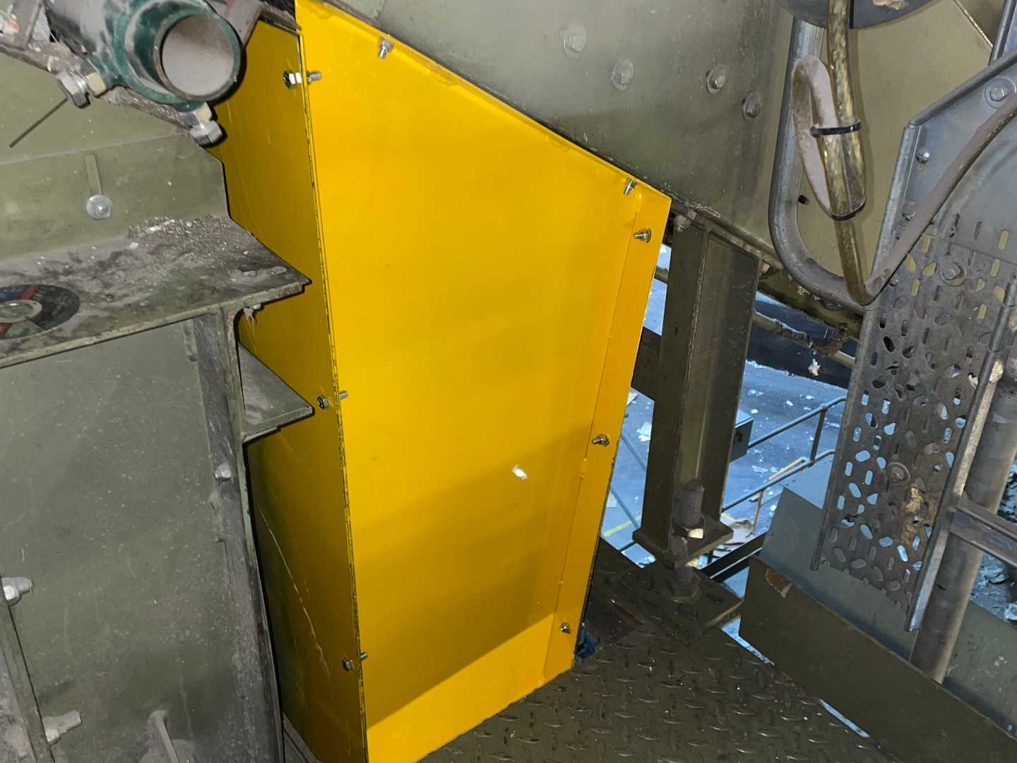 Completed chute fabrication