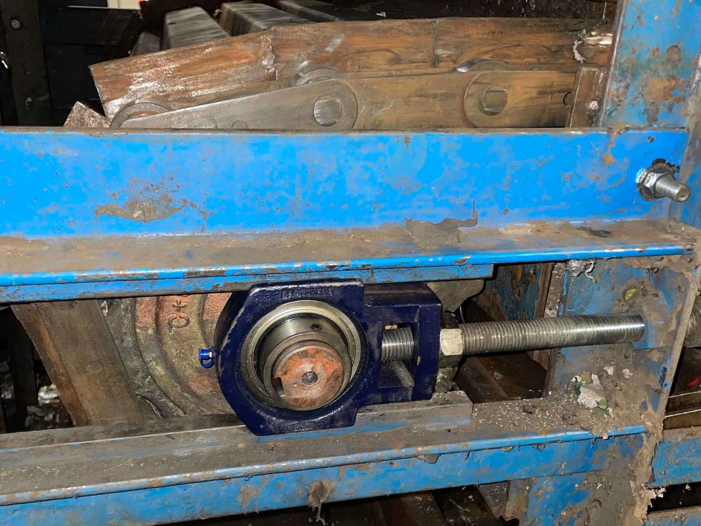 Loading hopper bearings replaced