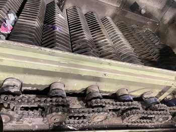 Trommel drive wheel replacement